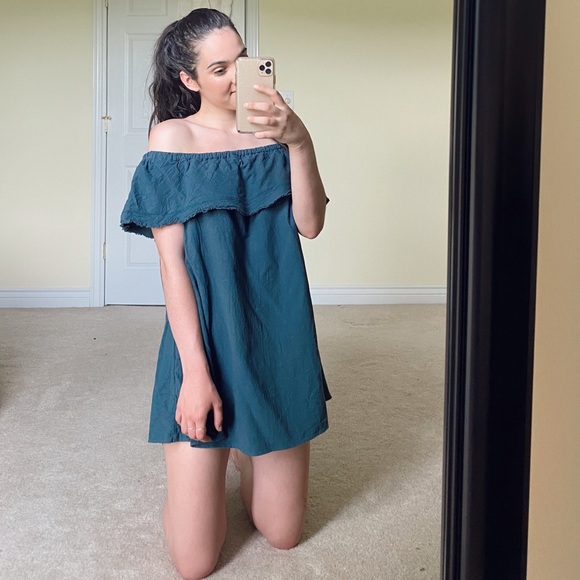 Molly Green Boutique Off the Shoulder Ruffle Dress - Picture 2 of 8